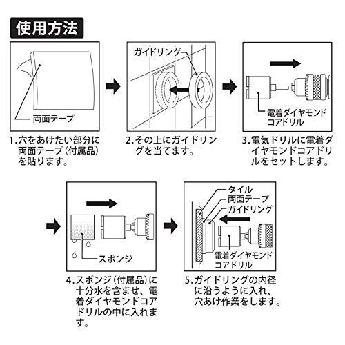 在庫処分】新潟精機 SK 電着ダイヤモンドコアドリル 65mm DC-65