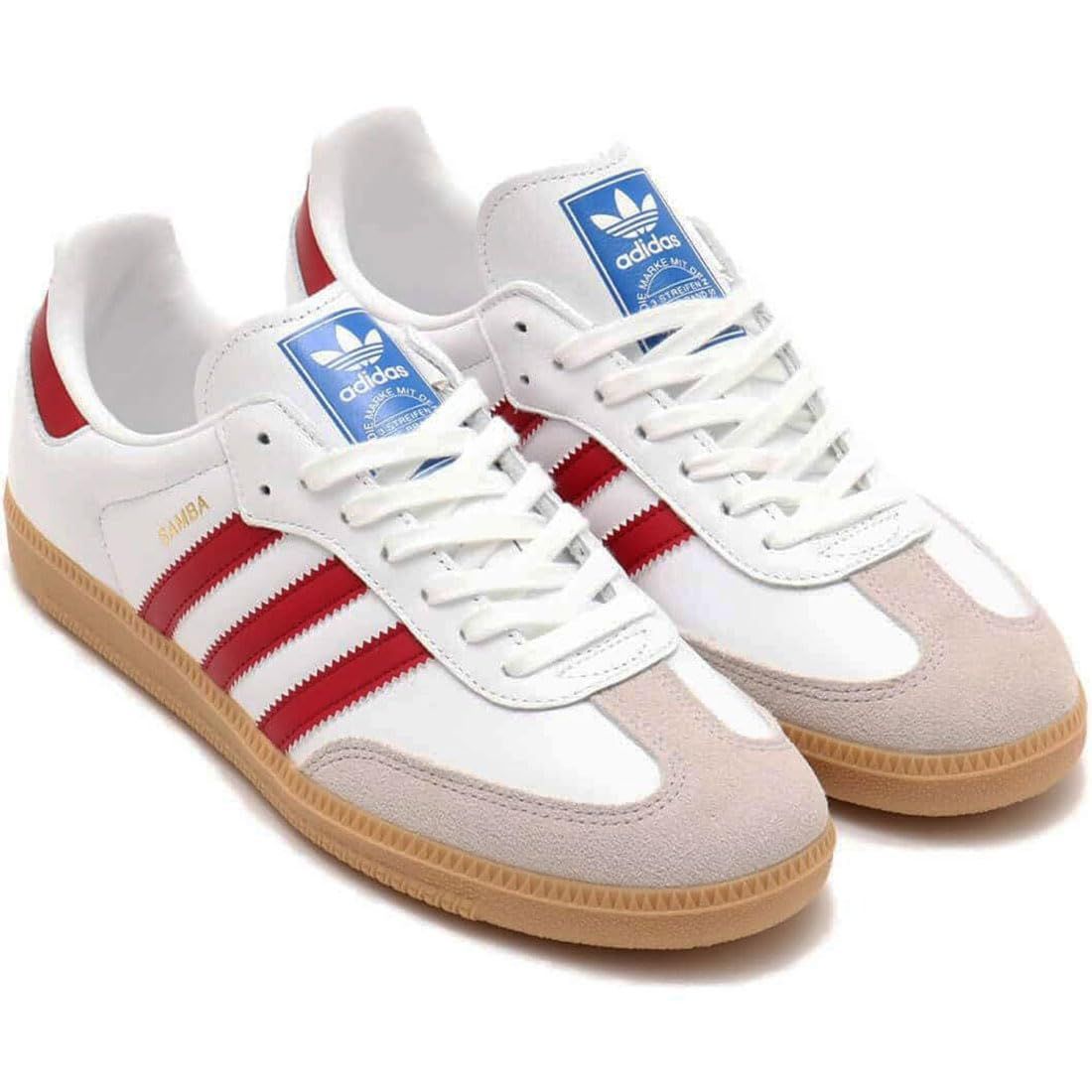 [アディダス] サンバ OG SAMBA OG フットウェアホワイト/カレッジバーガンディ/ガム IF3813 日本国内正規品 26.5cm [フットウェアホワイト/カレッジバーガンディ/ガム] [26.5 cm]