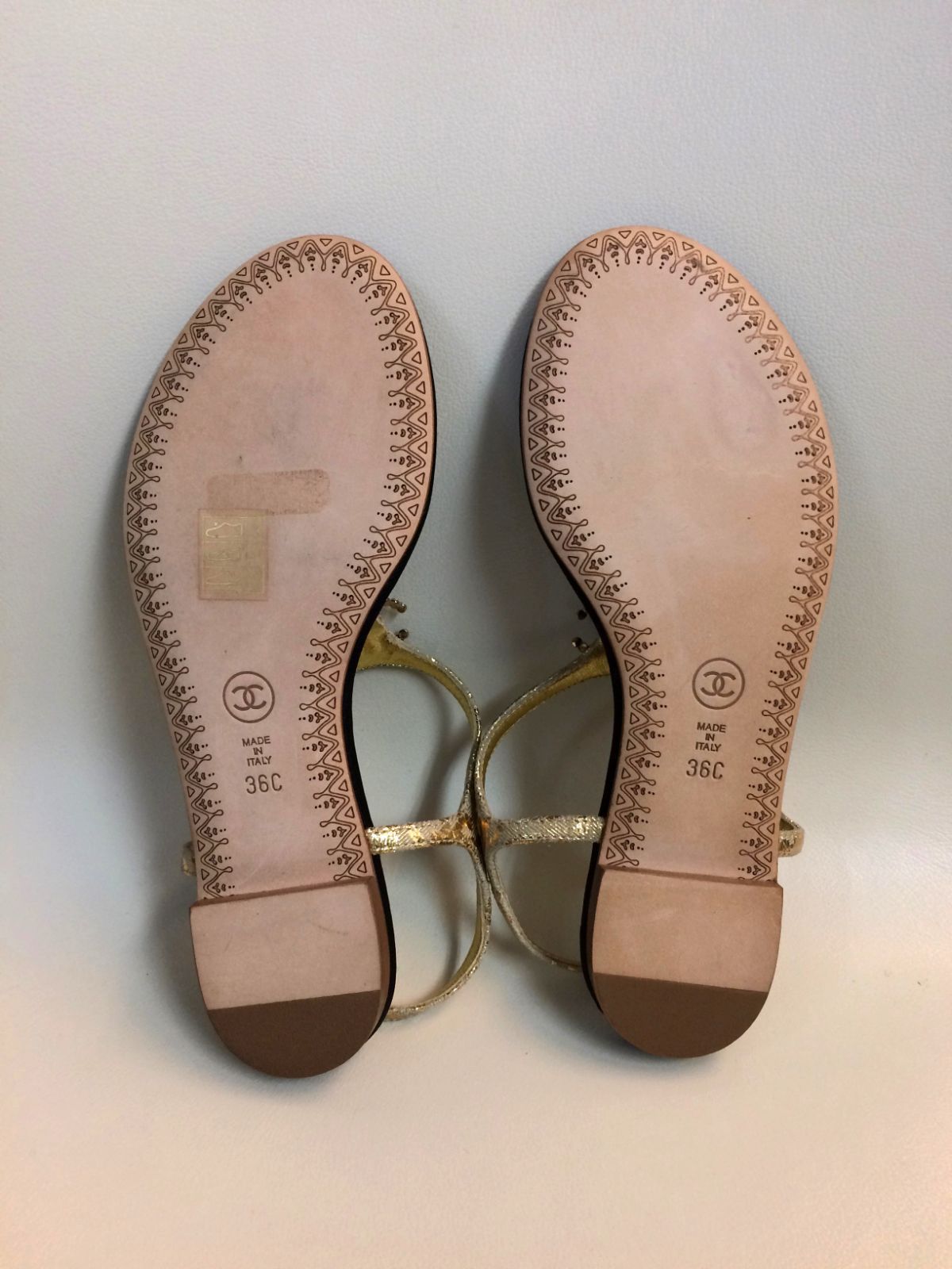 CHANEL シャネル ココマーク ラインストーン CC レザー ストラップ  