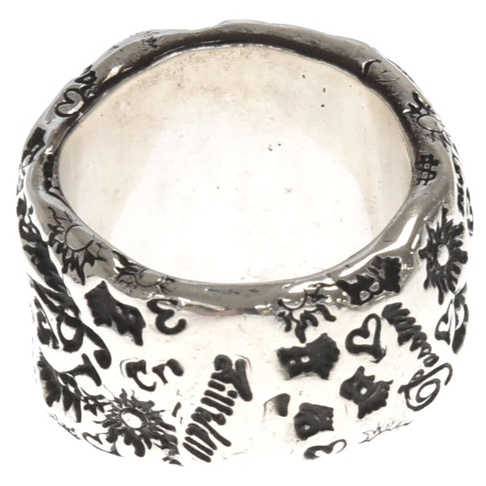 Bill Wall Leather/BWL (ビルウォールレザー) GRAFFITI PIRATE RING w/ STONE SAP  ゴールドオーバーレイ グラフィティ パイレーツ サファイヤ リング 19.5号 - メルカリ