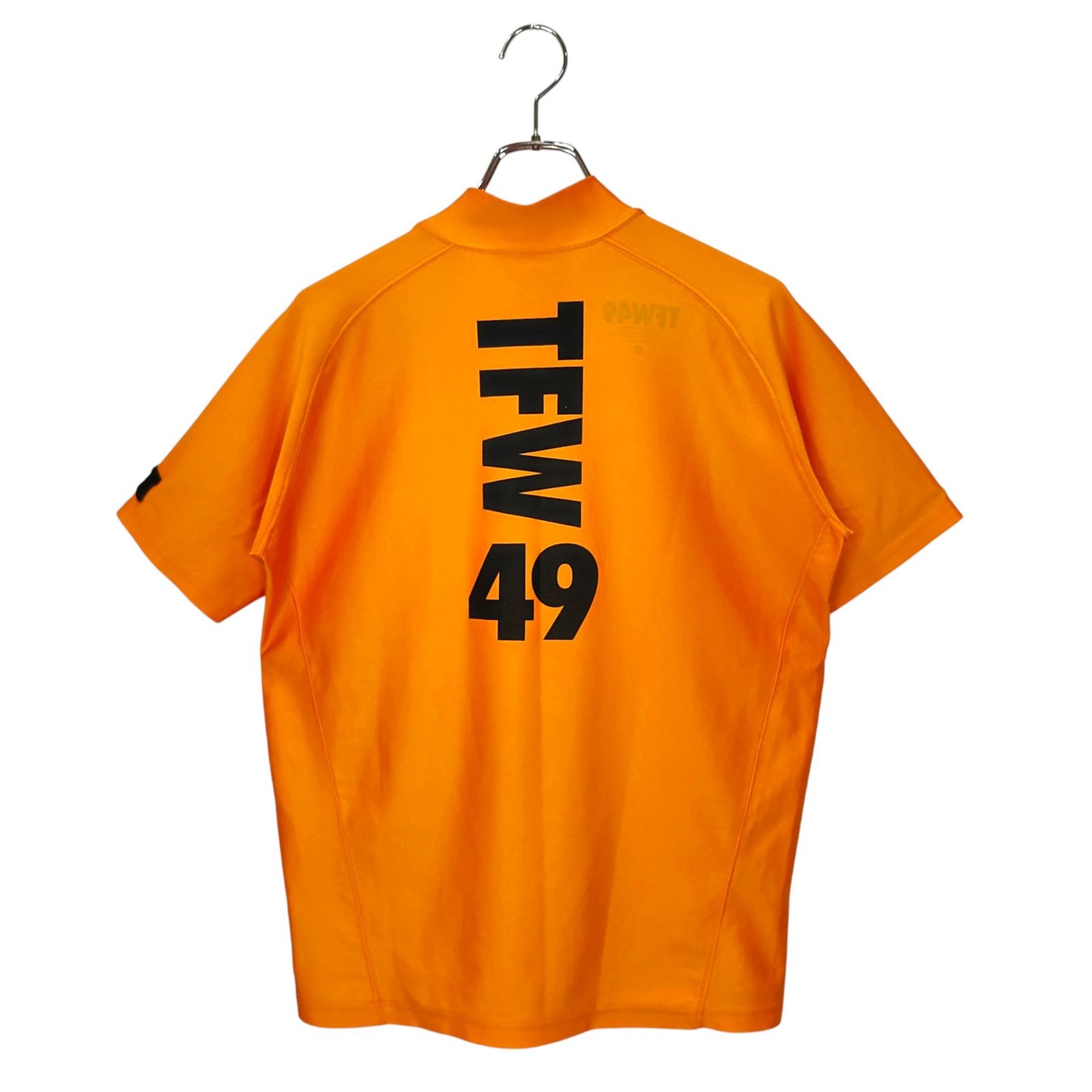 TFW49 ティーエフダブリュー ゴルフ 22SS MOCK NECK 半袖 ストレッチ モックネック Tシャツ T102212002 M オレンジ メンズ