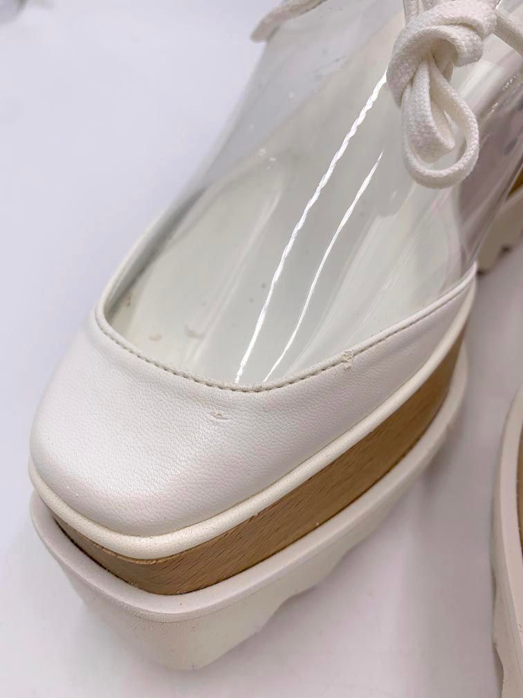ステラマッカートニー　クリア×ホワイト ステラ マッカートニー STELLA McCARTNEY STELLA McCARTNEY