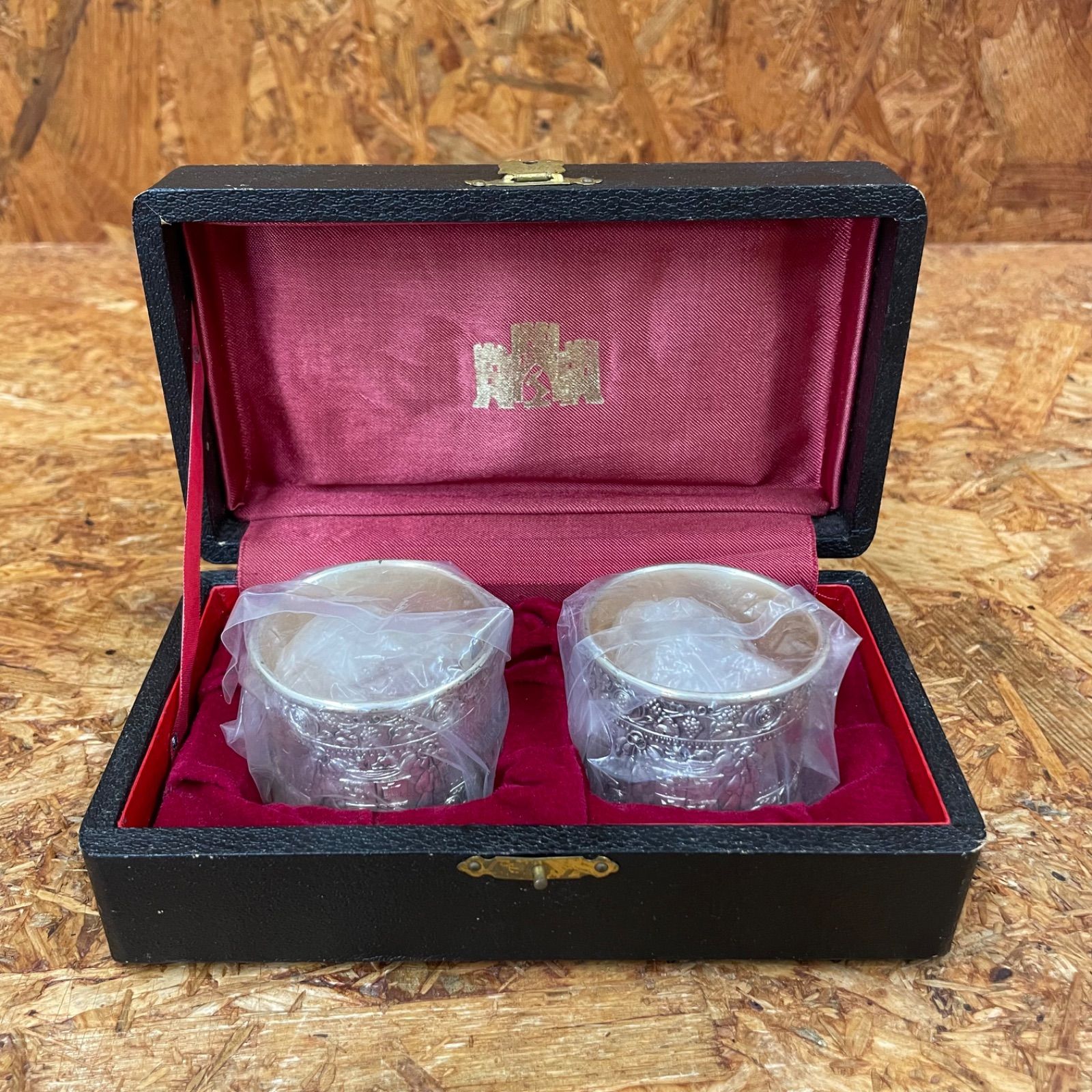 アンティーク ナプキンリング 2個 ケース付き レトロ ヴィンテージ ビンテージ VINTAGE MADE IN JAPAN
