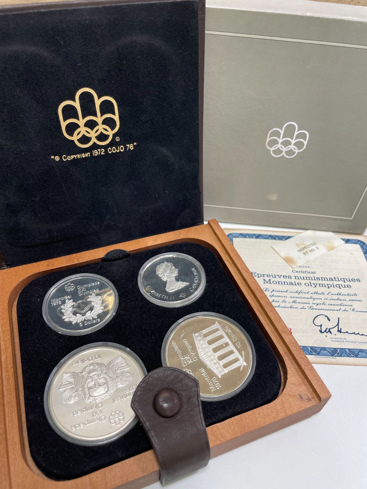 8222】カナダ モントリオールオリンピック 1975年 記念銀貨セット 4枚セット 5ドル 10ドル ケース付き - メルカリ