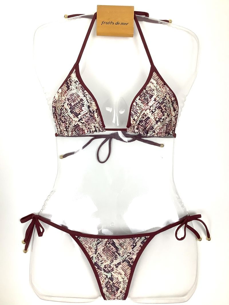 リバーシブル パイソンリバーTバック レディース 水着 ブラジリアン ビキニ