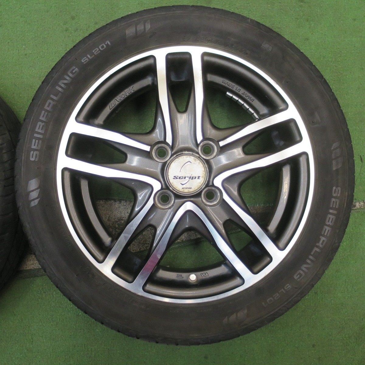 4本価格 22年 WORK Script STEEZ-SCRIPTT03 165 55R14 セイバーリング SL201 ワーク スクリプト 軽サイズ 14インチ PCD100 4H 5092603NJノ