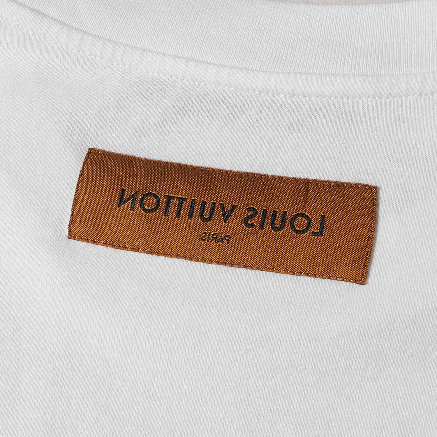 LOUIS VUITTON ルイヴィトン Tシャツ サイズ:L マルチカラーモノグラム RM202M NPG HJY01W クルーネック 半袖  ヴァージル・アブロー 20AW ホワイト 白 トップス カットソー ブランド イタリア製