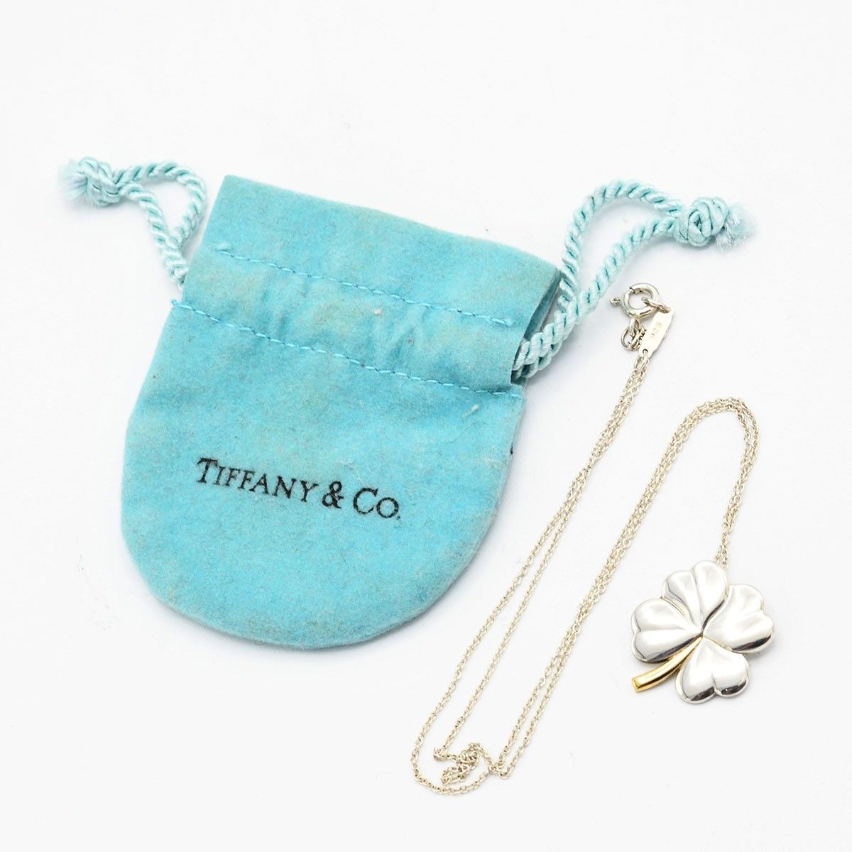 TIFFANY＆Co. ティファニー ネックレス クローバー 四つ葉 925 750 
