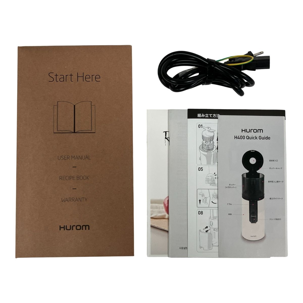 HUROM H400-BAC05TG ヒューロム スロージューサー 低速ジューサー コールドプレス F10536253