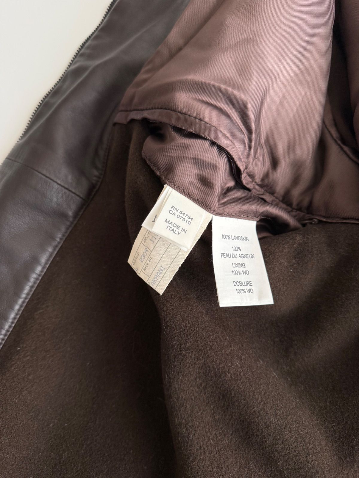 1990s Giorgio Armani Leather jacket 1990年代 ジョルジオ
