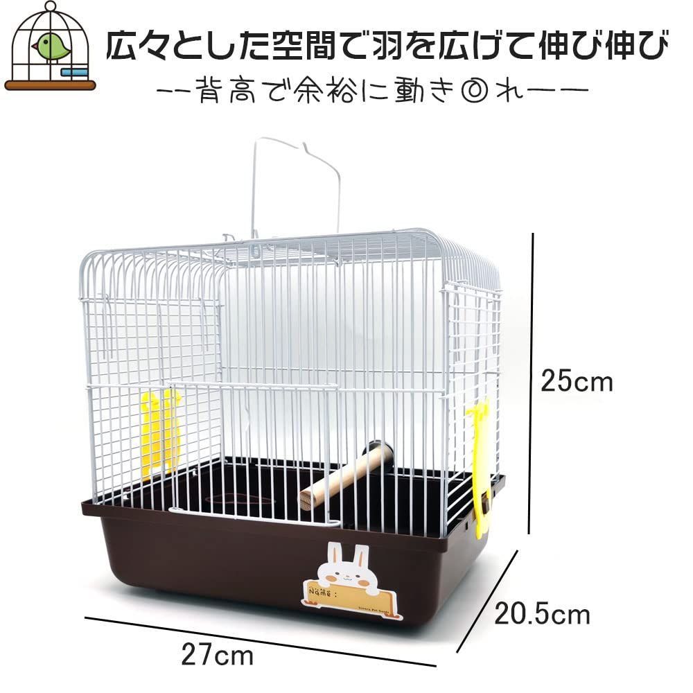 在庫セール】インコ バードケージ 文鳥 キャリー おでかけ 避難 移動用 小鳥 病院 とまり木付き ケージ Mサイズ 鳥かご Gifty - メルカリ