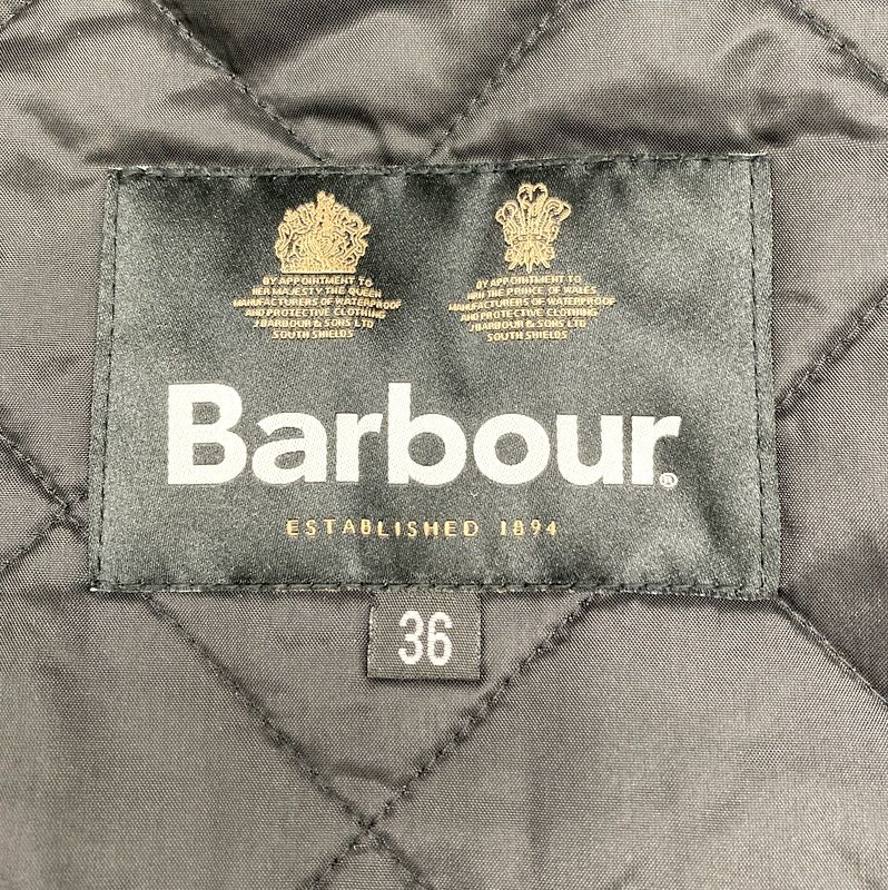 Barbour バブアー キルティングジャケット トランスポート ブルゾン 古着 メンズ サイズ36 M相当 ブラック アウター A14991 KANDAIZUMI_COM