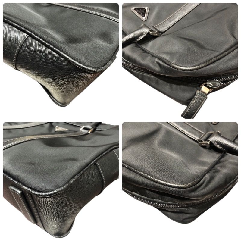 プラダ PRADA ナイロン ブリーフケース ブラック ナイロン|レザー メンズ ブリーフケース WWW_NOITHATQUANGTHANH_NET