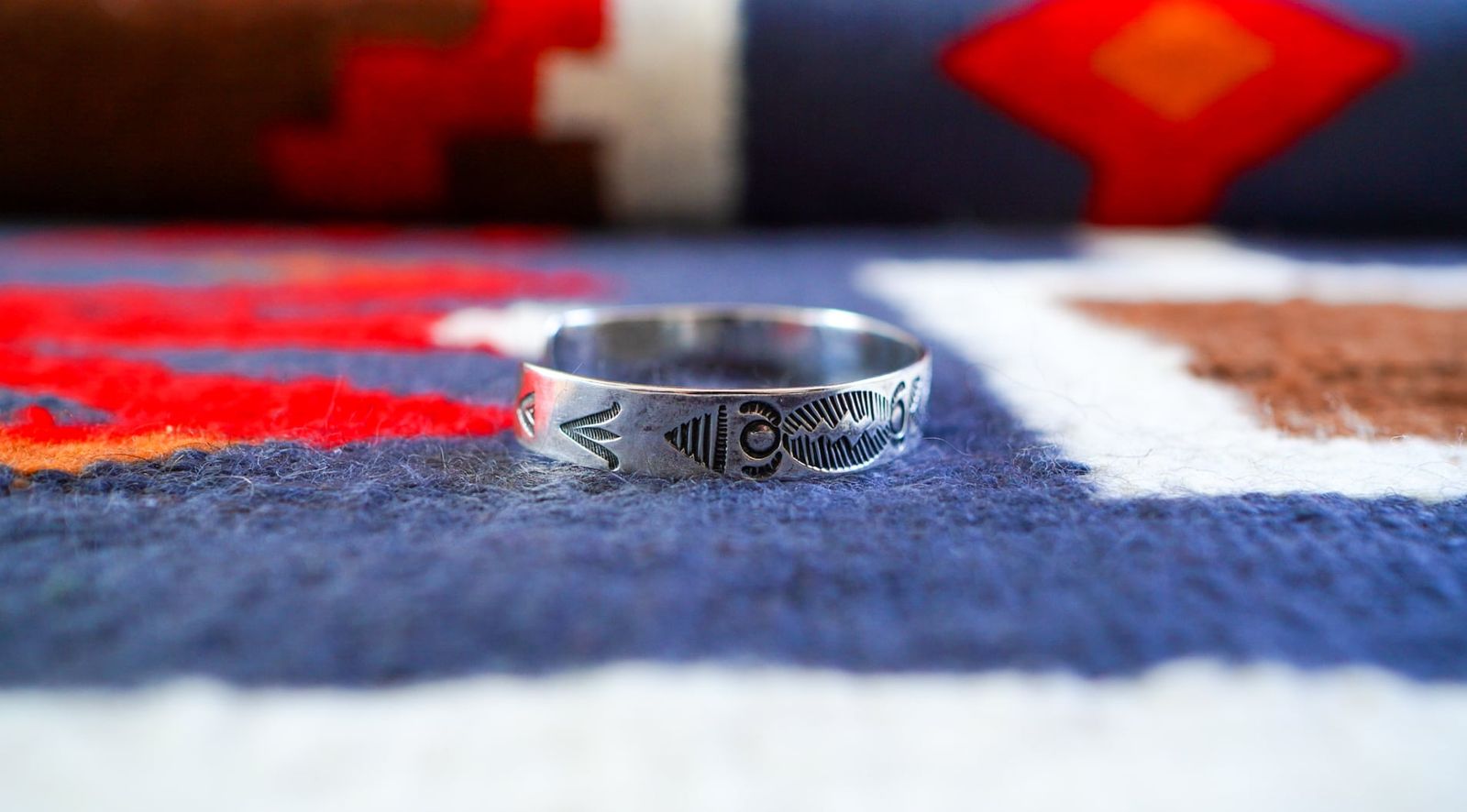 OLD NAVAJO VINTAGE スワスティカ バングル逆卍 1920-1940s】ナバホ