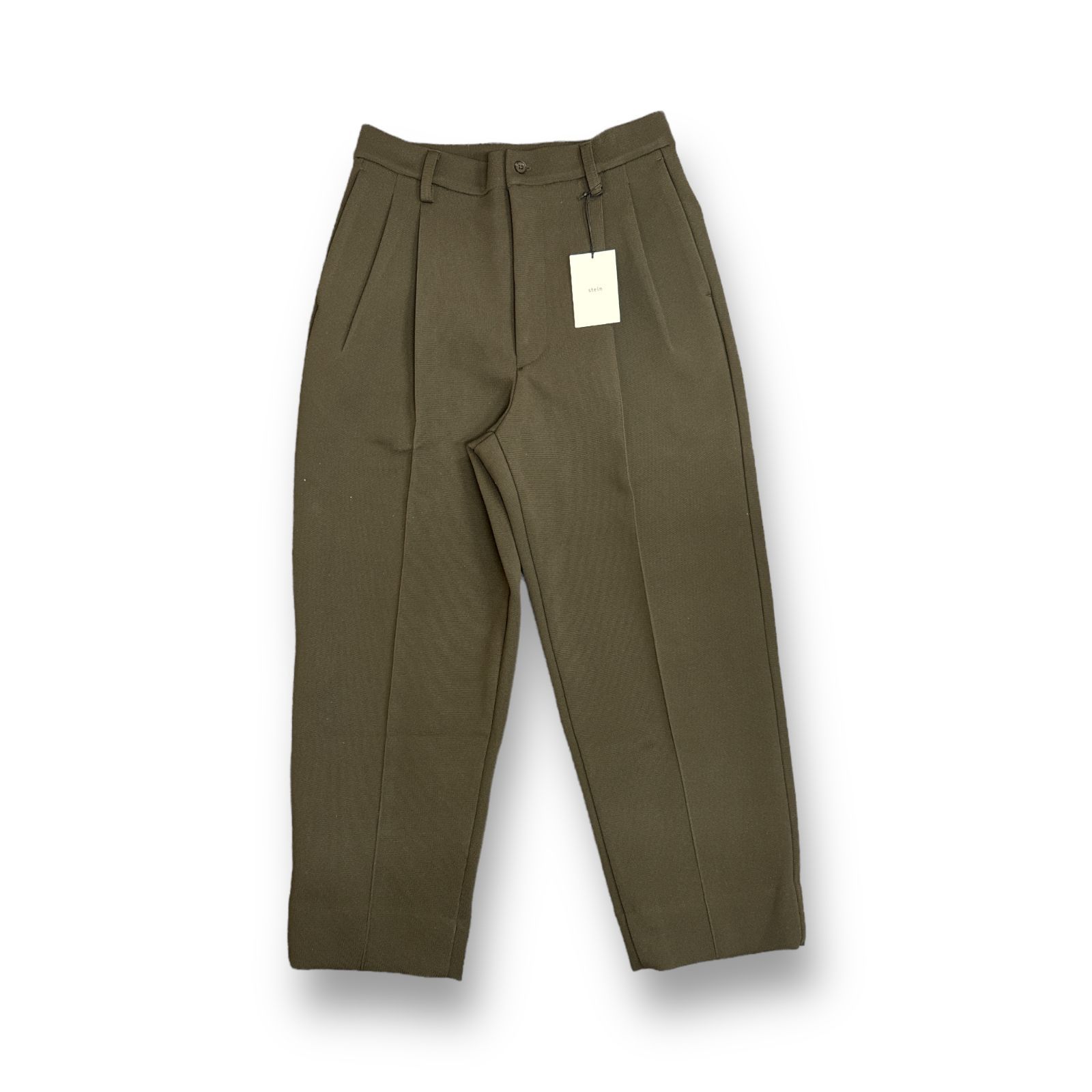 特価ブランド 新品 定価52800円 stein WIDE TUCK PIN KNIT COUNT HIGH 23SS パンツ