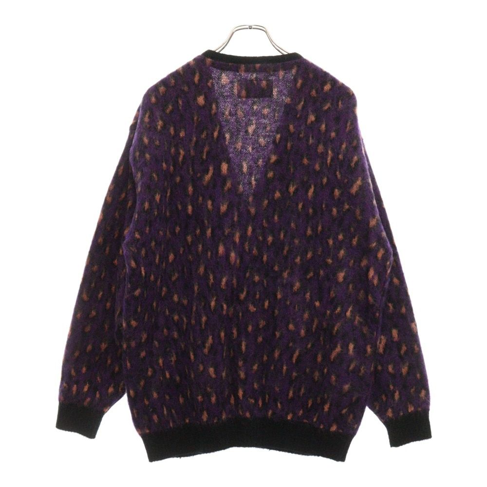 WACKO MARIA (ワコマリア) 21AW LEOPARD MOHAIR CARDIGAN TYPE-1 レオパード モヘアカーディガン  パープル 21FW-WMK-KN11 - メルカリ