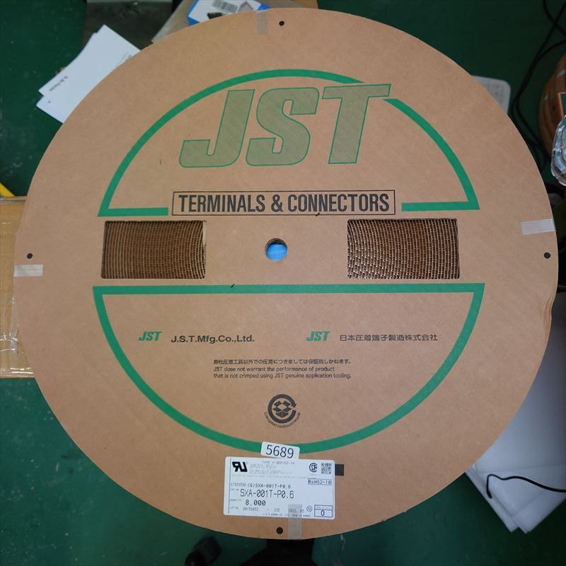 SXA-001T-P0.6,圧着端子,日本圧着端子製造(JST),8000個