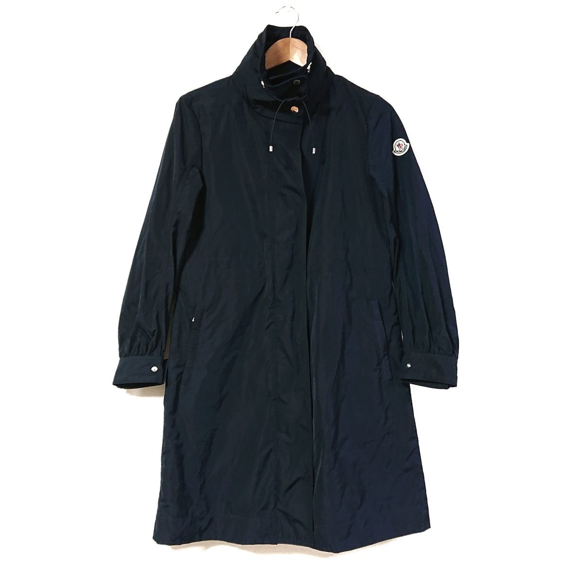 MONCLER Kourou ロングコート フード レディース ネイビー 00