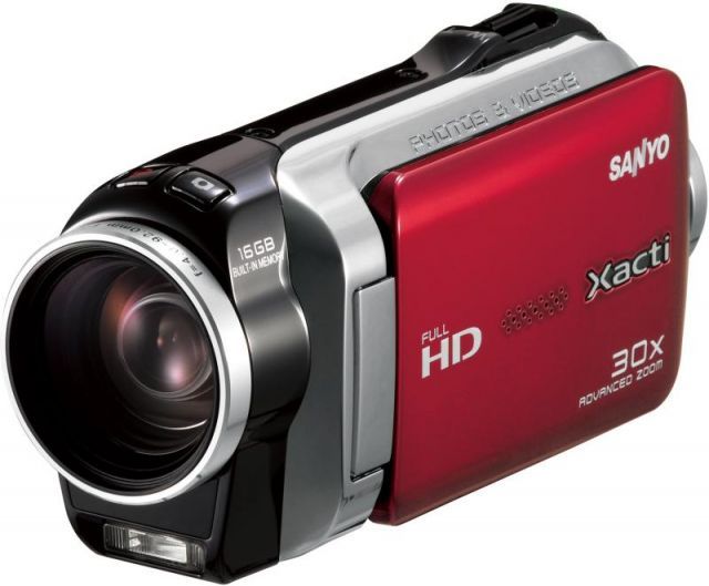 SANYO デジタルムービーカメラ Xacti SH11 レッド DMX-SH11(R