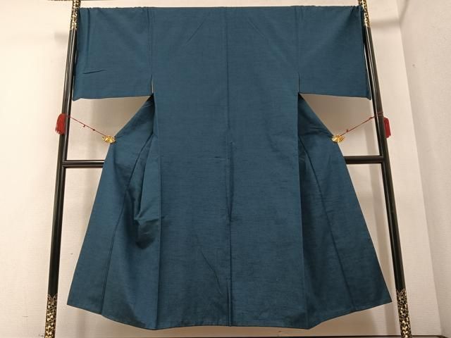 平和屋着物●男性 紬 アンサンブル 色無地 褐返し色 伊勢丹扱い 正絹 AABB0417ph