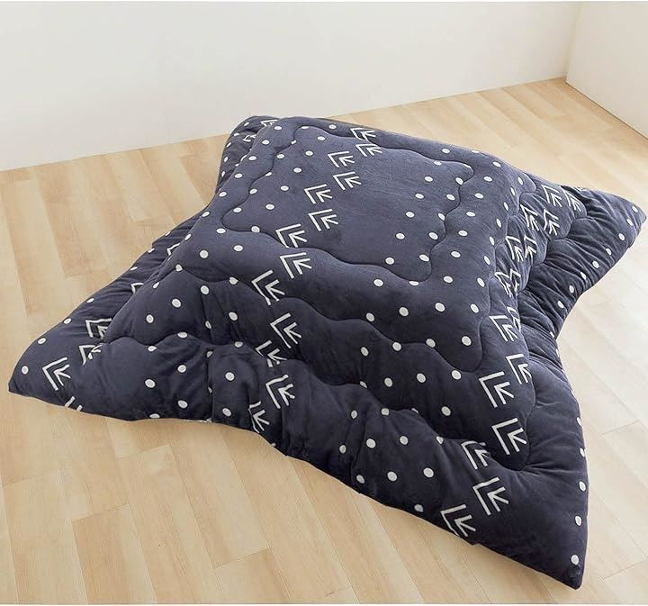 新作入荷 Ｍ ＭＩＴＡＳ フランネル＆シープタッチ生地のあったかボリュームこたつ布団 正方形190x190cm ノルディック柄 ネイビー こたつふとん 自宅 洗濯可能( ノルディック柄 ネイビー,  フランネル こたつ