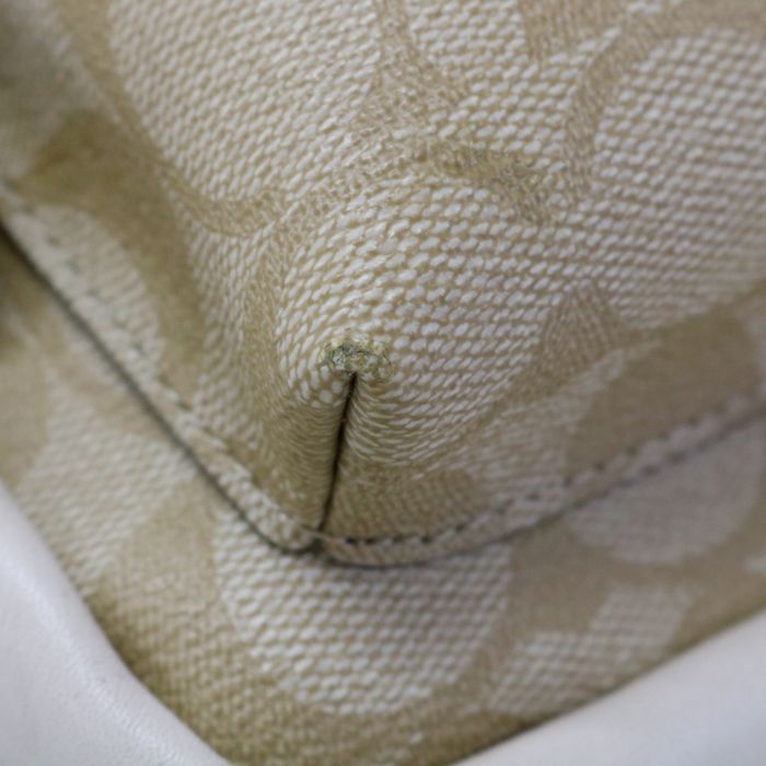 COACH ミニリュック アイボリー コーチ COACH ミニ リュック PVC / レザー シグネチャー F58315