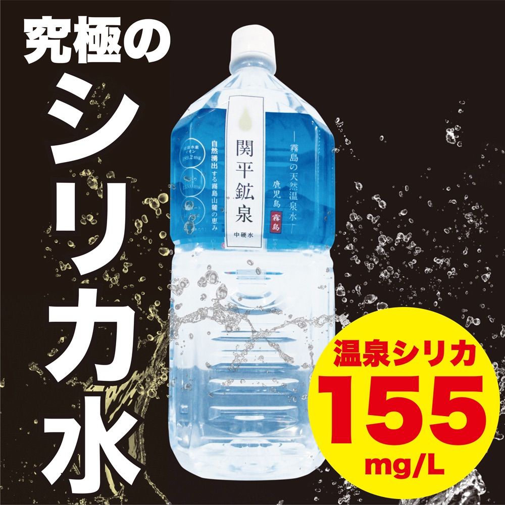 温泉シリカ水 関平鉱泉 2Lペットボトル×6本 - メルカリ