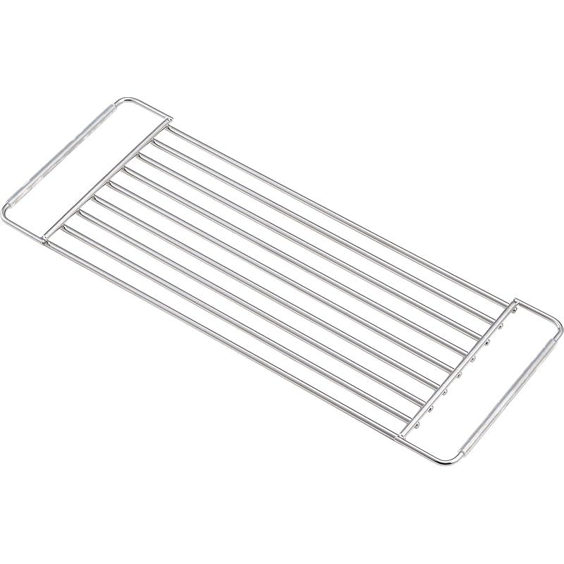 ヨシカワ 調理スペースになる水切りラック 水切りかご 日本製 幅19.2×奥行47×高1.3cm シンクサイド サポートラック Hi!シリーズ 2869145 料理 頑丈 食器 水切り カゴ 台所 シンク トレー キッチン バスケット