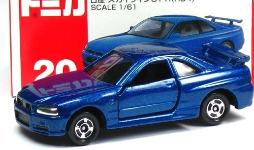 新品 トミカ 日産 スカイラインGT-R (R34) 020 赤TOMYロゴ240001000564