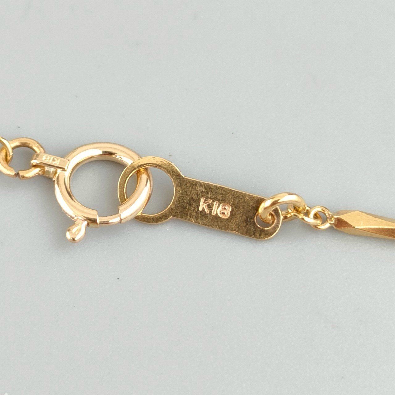 (B052215) K18ネックレス ジュエリーマキ 18金 YG 18金 K18 ジュエリーマキ デザインネックレス レディース 5.77g