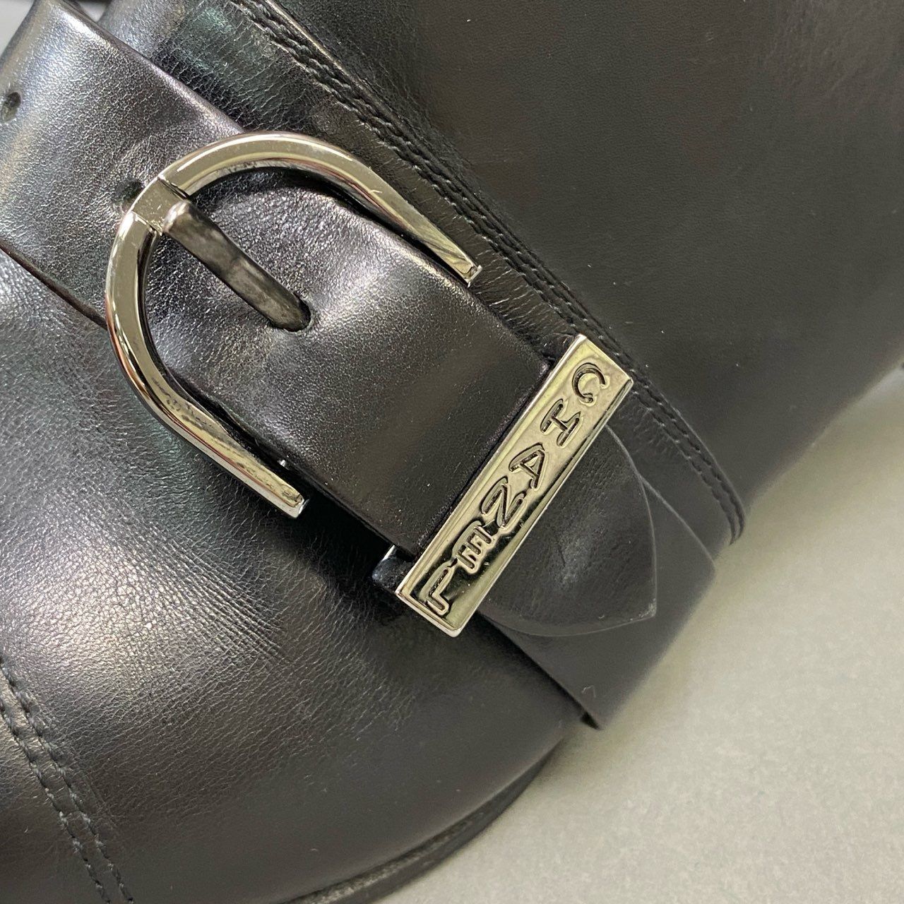 1j3 CHANEL シャネル ピンバックルロゴベルト レザーブーツ 35 1|2 ブラック Leather サイドジップ ココマーク シューズ 保存袋有t18r KIN-KAAI_COM