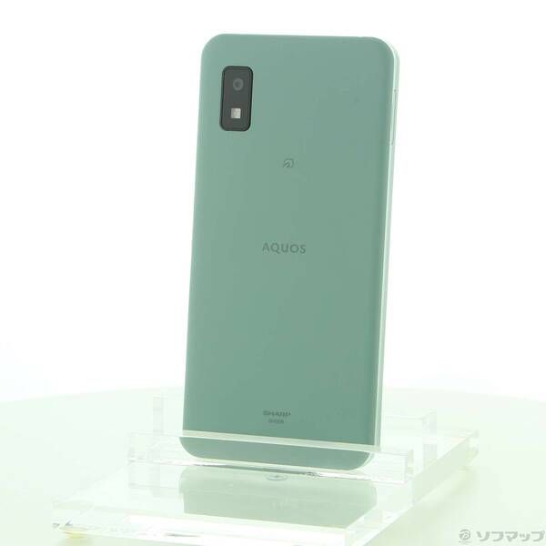 中古品〕 AQUOS wish 64GB オリーブグリーン SHG06 au SIMフリー【295