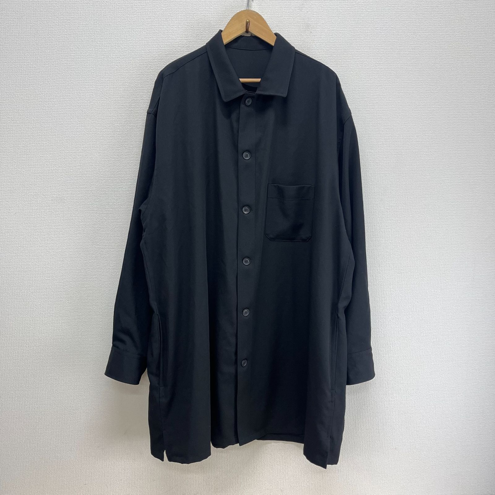 yohji yamamoto POUR HOMME ウールギャバシャツ yohji yamamoto pour hommeウールギャバシャツ Yohji yamamoto pour