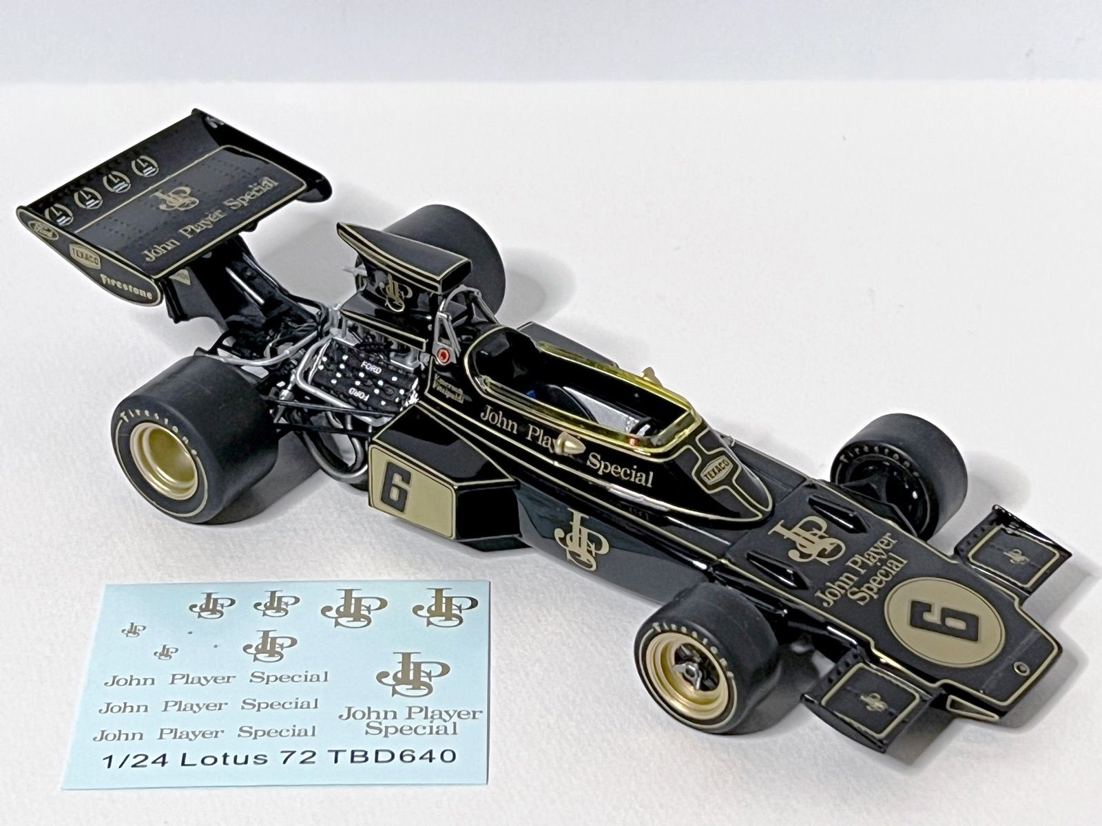 デアゴスティーニF1ミニカー対応 1/24 ロータス 72D JPS タバコ デアゴスティーニF1ミニカー対応 1/24 ロータス 72D JPS タバコ