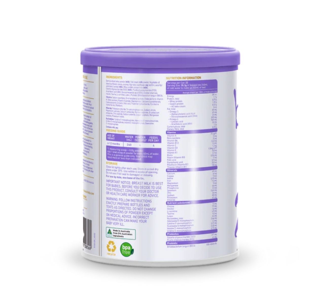 Bubs バブズ シュプリーム 牛 A2 粉ミルク ステップ3 FREMON出品