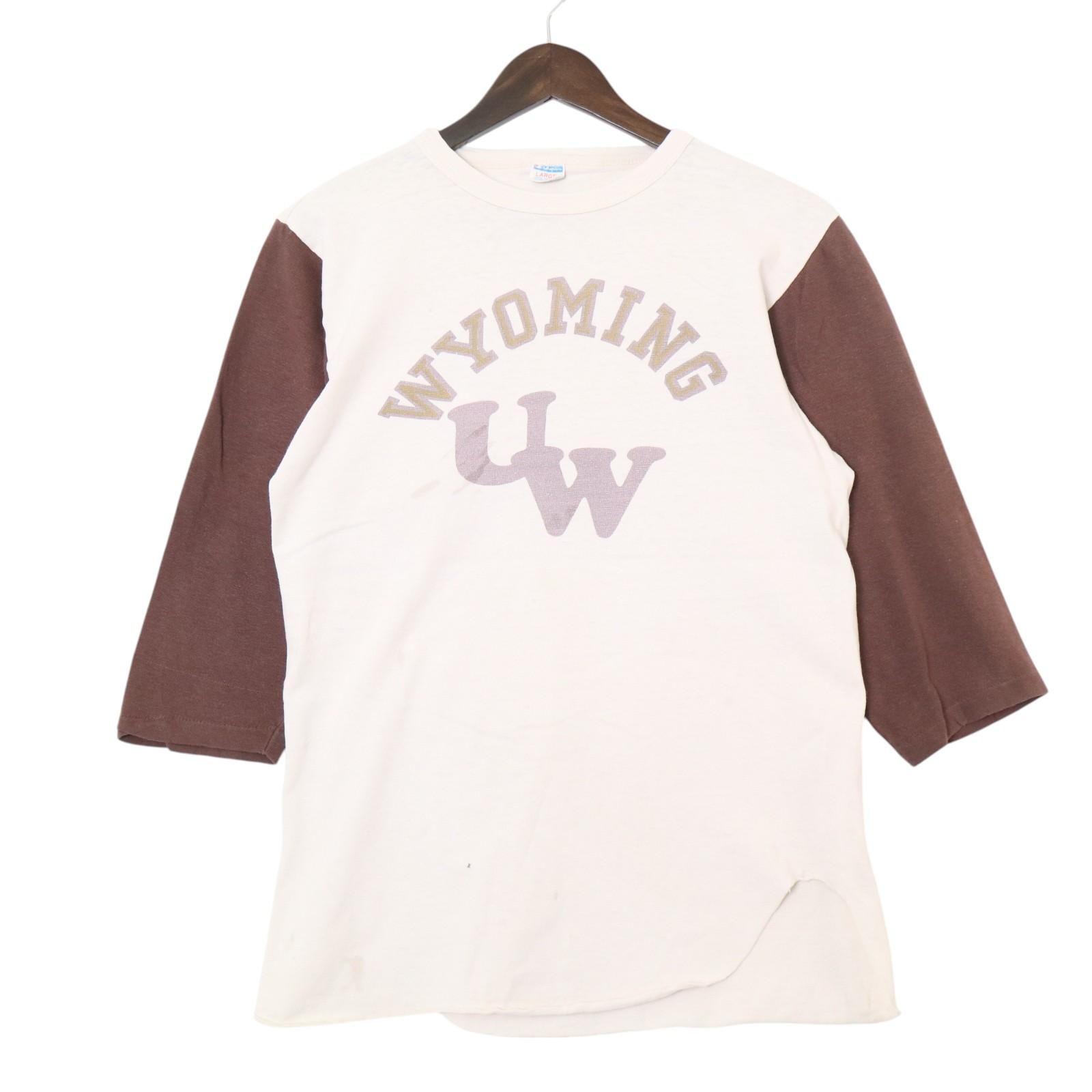 70年代 Champion チャンピオン ベースボール Tシャツ ワイオミング 