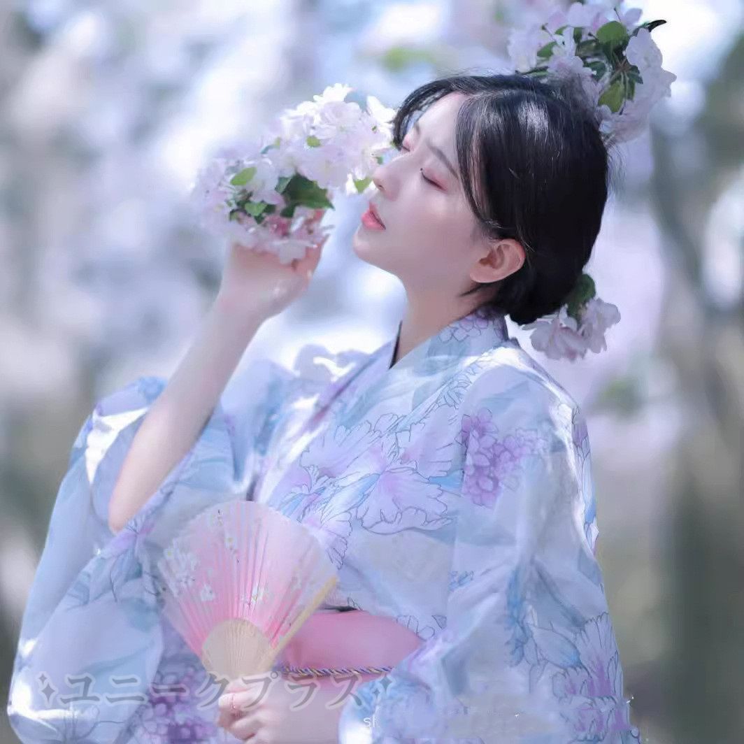 浴衣 レディース 花柄 和服 浴衣 女性用 桜柄 コスチューム 浴衣