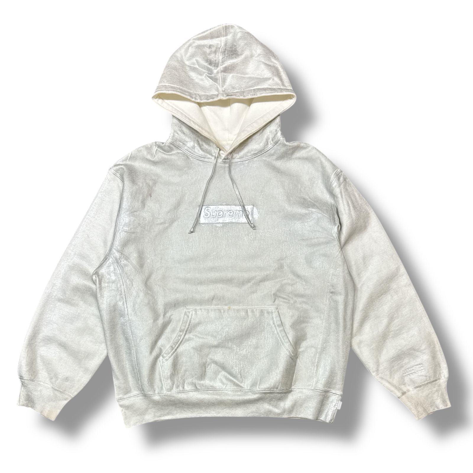 国内正規 Supreme x MM6 Maison Margiela Foil Box Logo Hooded