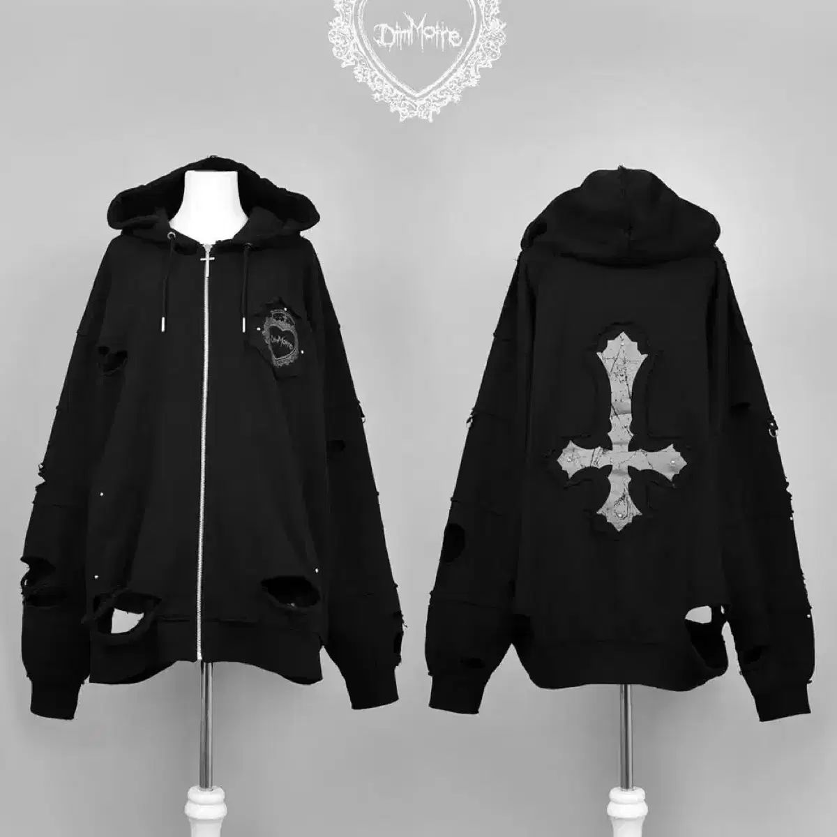 ディモア 魔導師 フード パーカ 黒