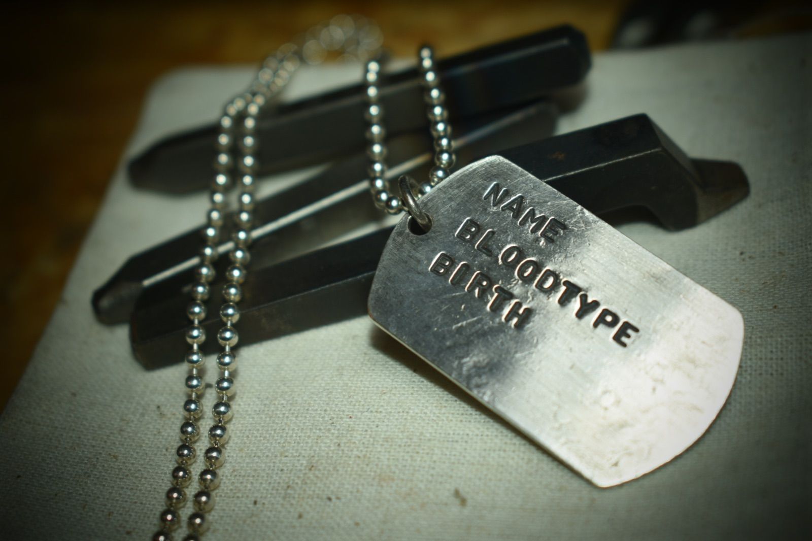 silver 950【1枚組】dog tag handmade silver 950【1枚組】dog tag handmade