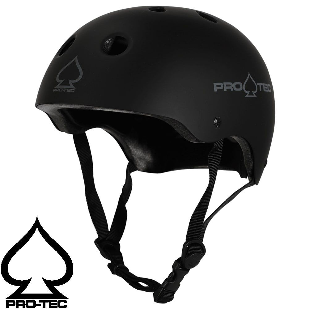 正規輸入品 PRO-TEC CLASSIC CERTIFIED MATTE BLACK プロテック スケートヘルメット クラシック サーティファイド マットブラック