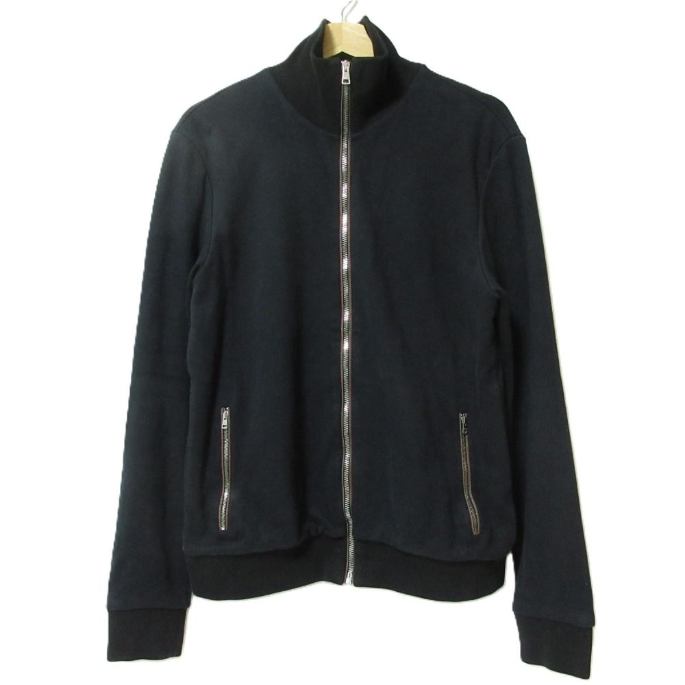 GUCCI グッチ シェリーライン ジップアップ スウェットジャケット ブルゾン 269027 サイズL ブラック メンズ 古着