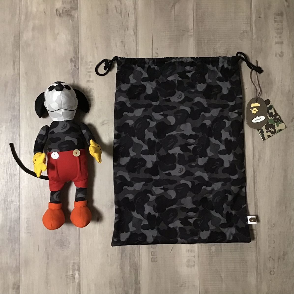 A BATHING APE ミッキーマウス ぬいぐるみ　ベイプ×Disney ディズニー BAPE camo ミッキーマウス Disney ベイプ ape - メルカリ