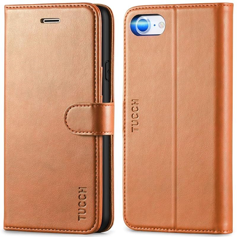 TUCCH iPhone SE 対応 ケース 第3世代 iphone se3 ケース iPhone SE2 ケース iphone8 ケース iphone7 ケース 手帳型 耐衝撃TPU素材 耐摩擦 PU合皮 財布型 アイフォン7手帳型カバー カード収納 マ 1