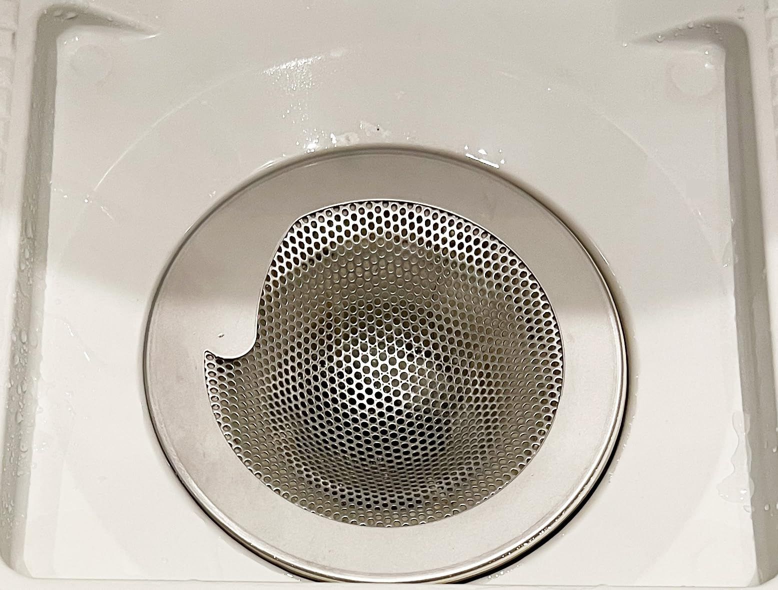ゴミ受け お風呂 排水口 排水口径約φ１０２ｍｍ用 SUS304 LuLuPaL 日本製 パンチング ヘアキャッチャー（ユニットバス用） ステンレス 置くだけ
