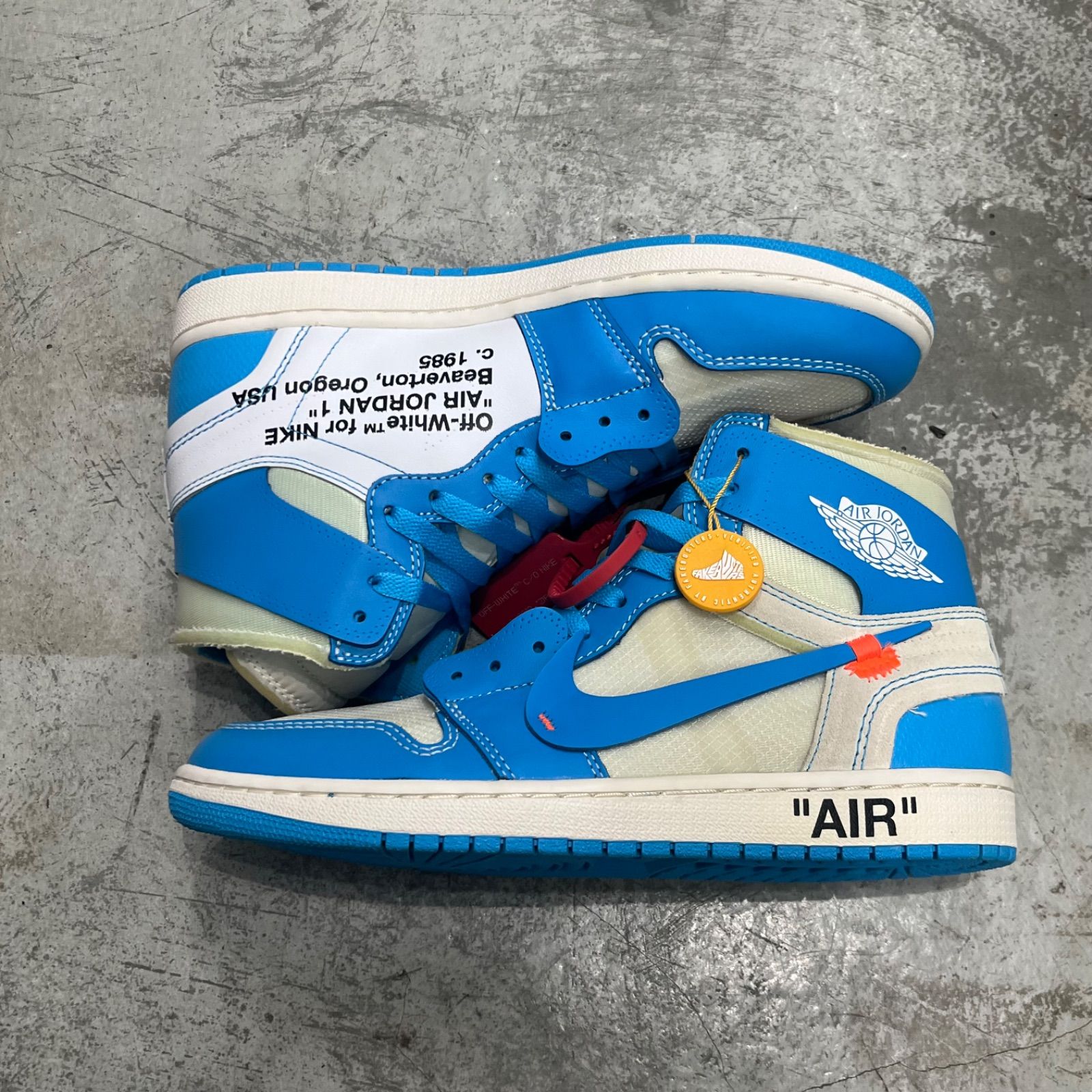 未使用品 Off-White NIKE Air Jordan 1 High UNC コラボ