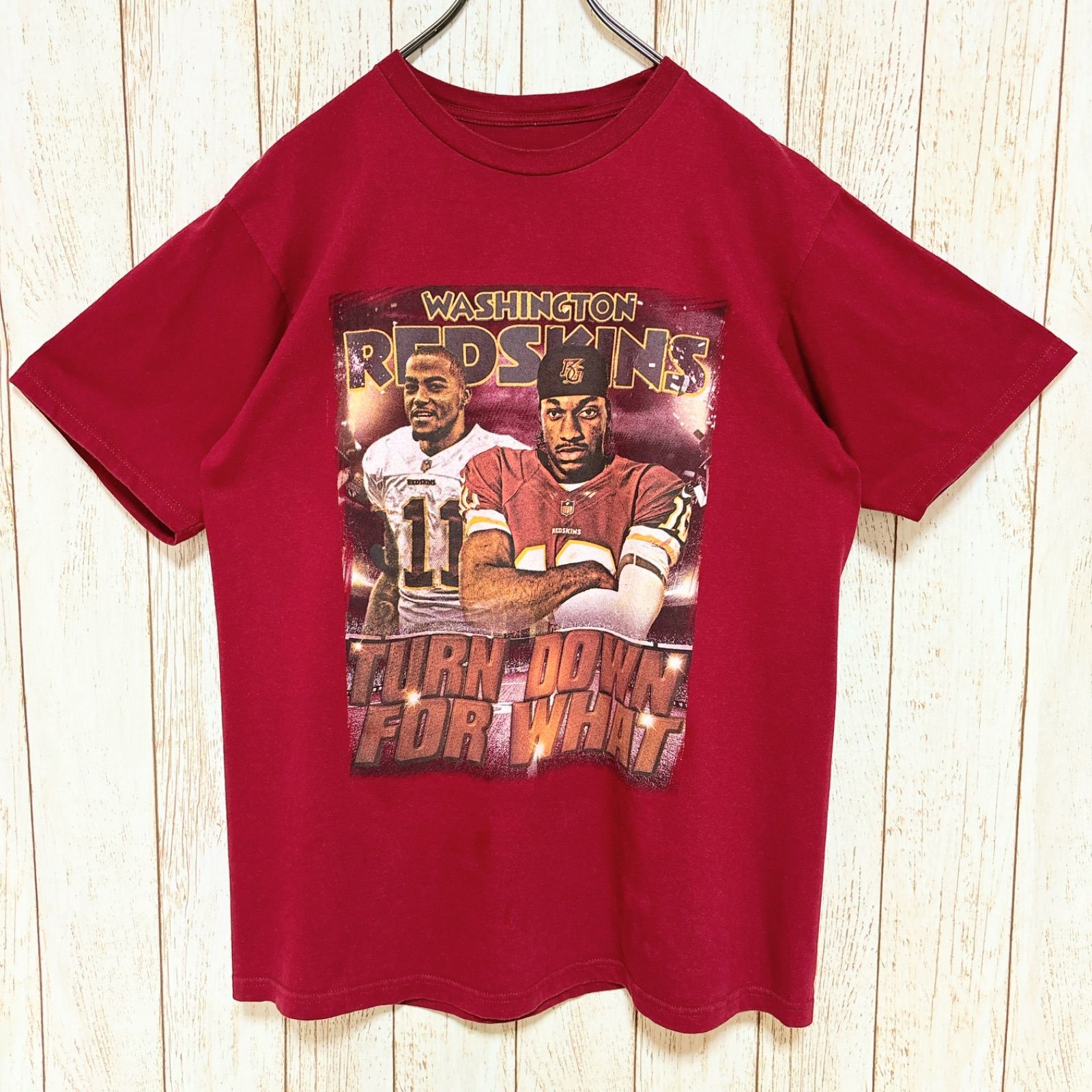 NFL Washington Redskins ワシントン・レッドスキンズ プリント Tシャツ M USA古着