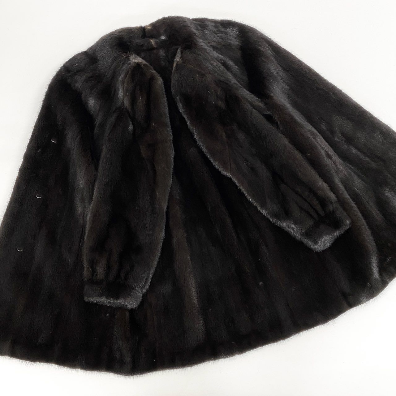 ランバン　毛皮コート　LANVIN BLACKGLAMA ブラックグラマ　肉厚 ランバン毛皮コートLANVIN BLACKGLAMA ブラックグラマ肉厚