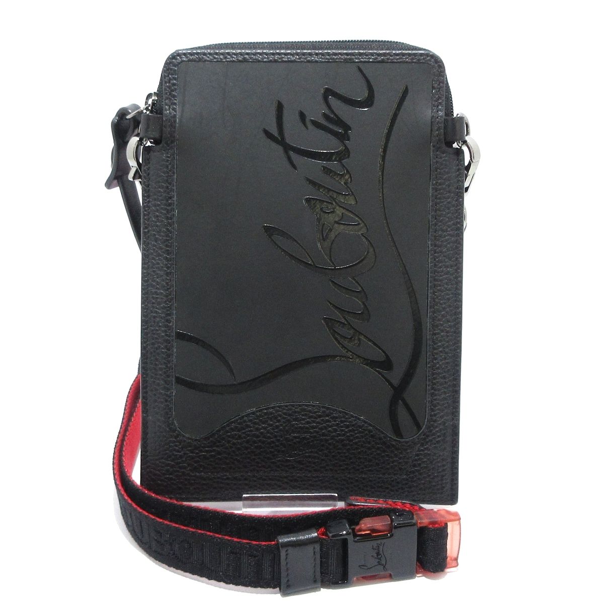 CHRISTIAN LOUBOUTIN クリスチャンルブタン 携帯電話ケース LOUBILAB 3205123 黒 レザー