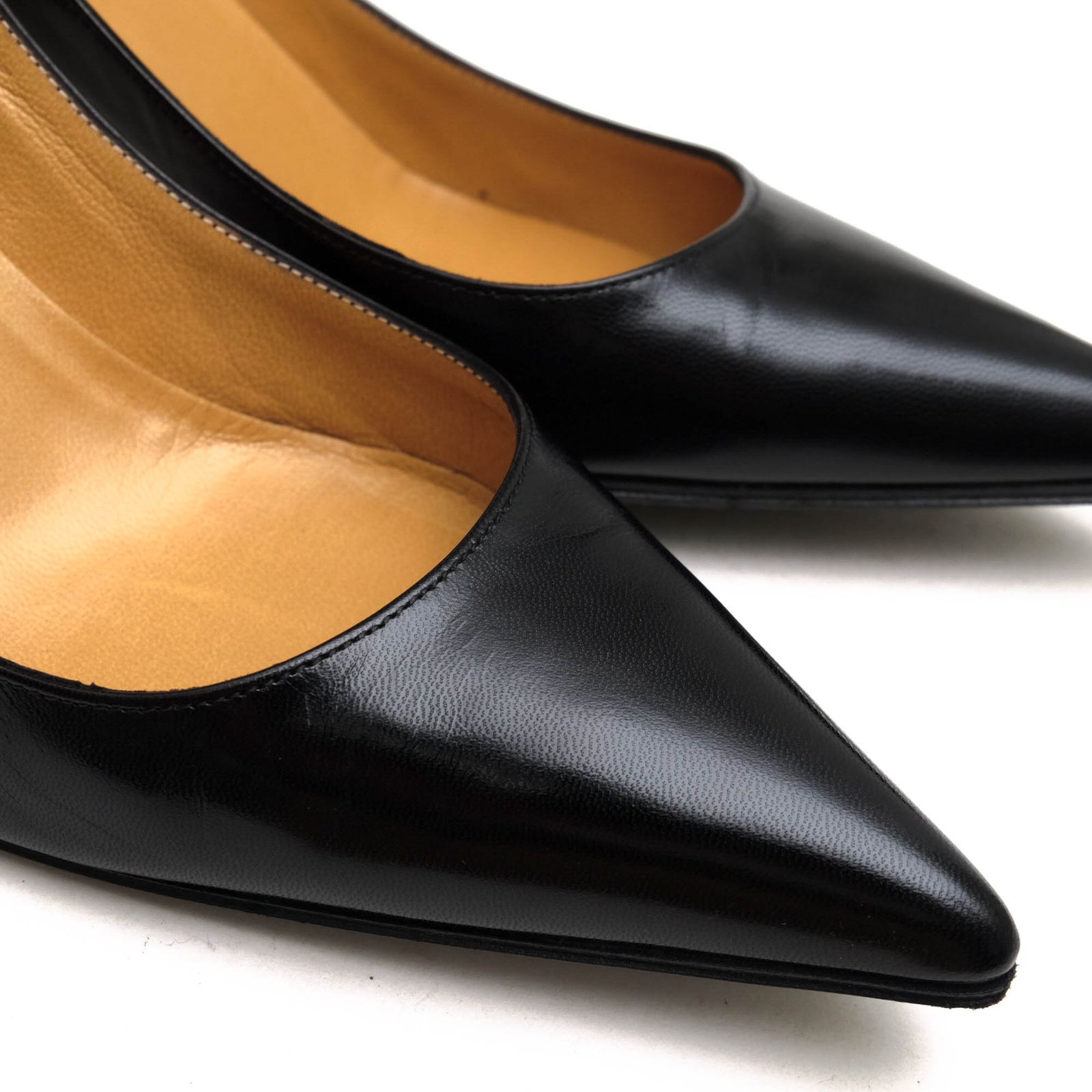 エルメス／HERMES パンプス シューズ 靴 レディース 女性 女性用レザー 革 本革 ブラック 黒 ポインテッドトゥ - メルカリ